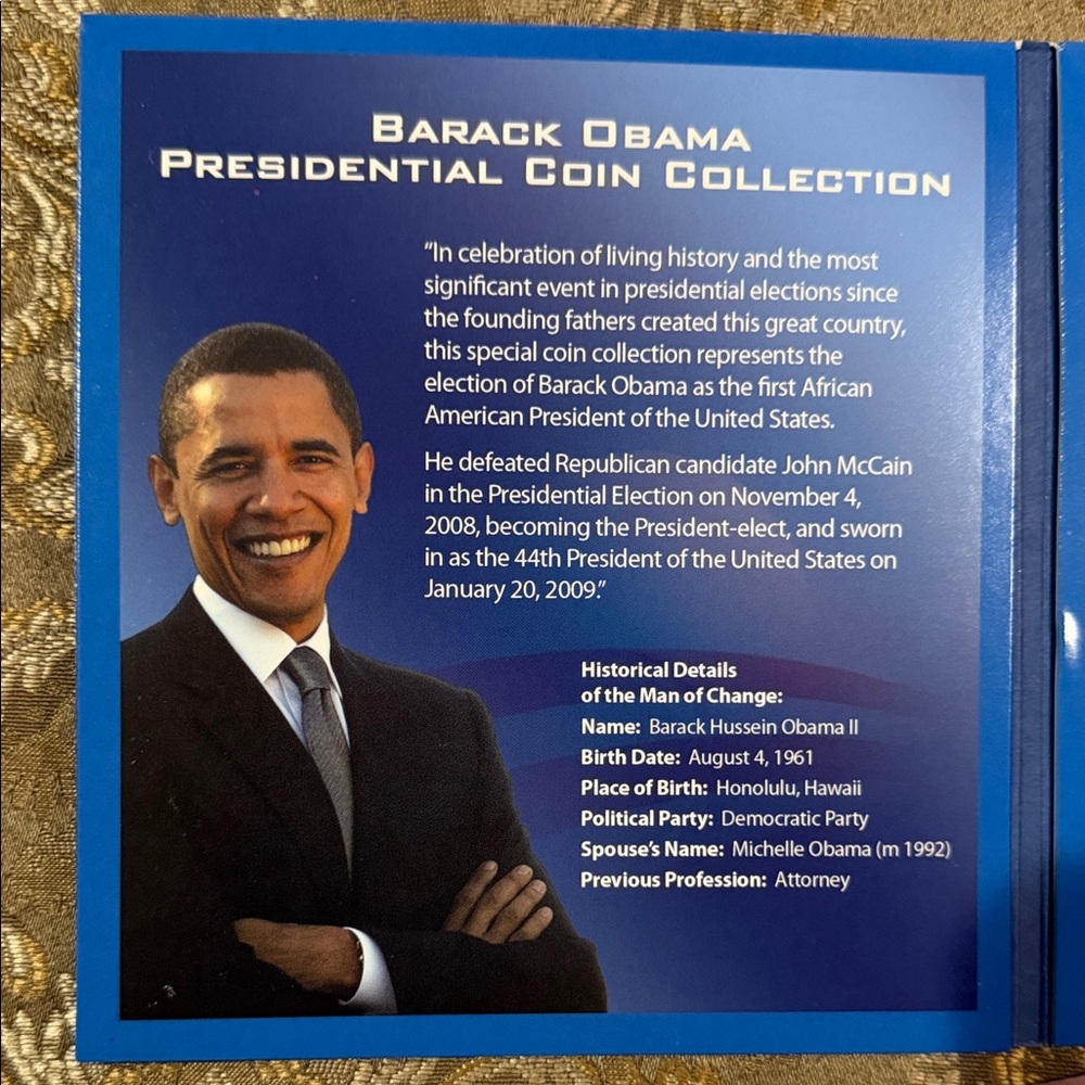 Presidential Coin Set with Obama, George Washington and John F. Kennedy. - Picture 8 of 10